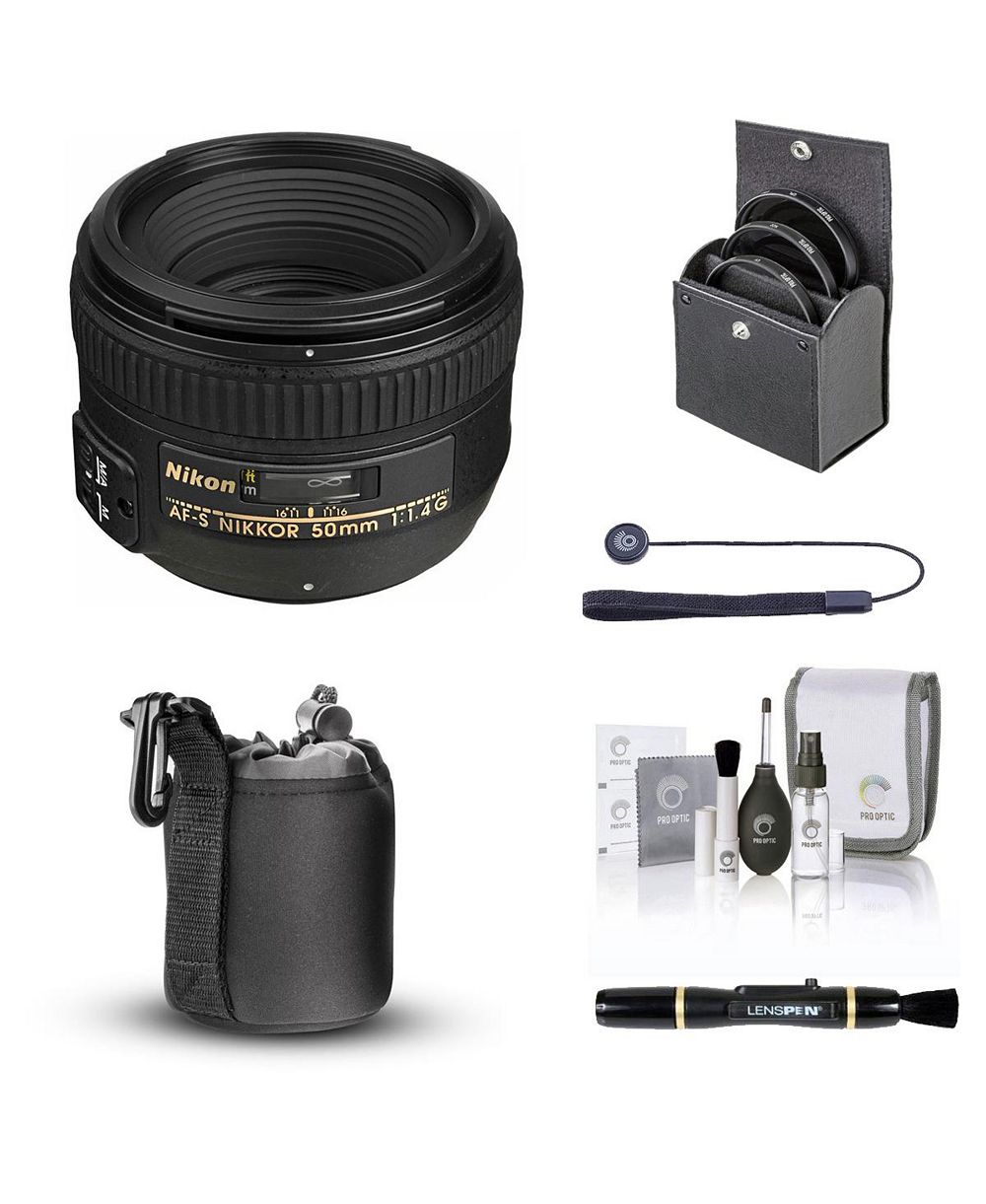 Nikon 50mm f/1.4G AF-S NIKKOR Lens with Essentials Kit