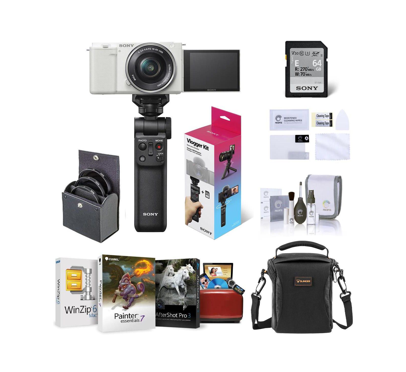 Sony Zv-E10 4K Mirrorless Camera with 16-50mm Lens