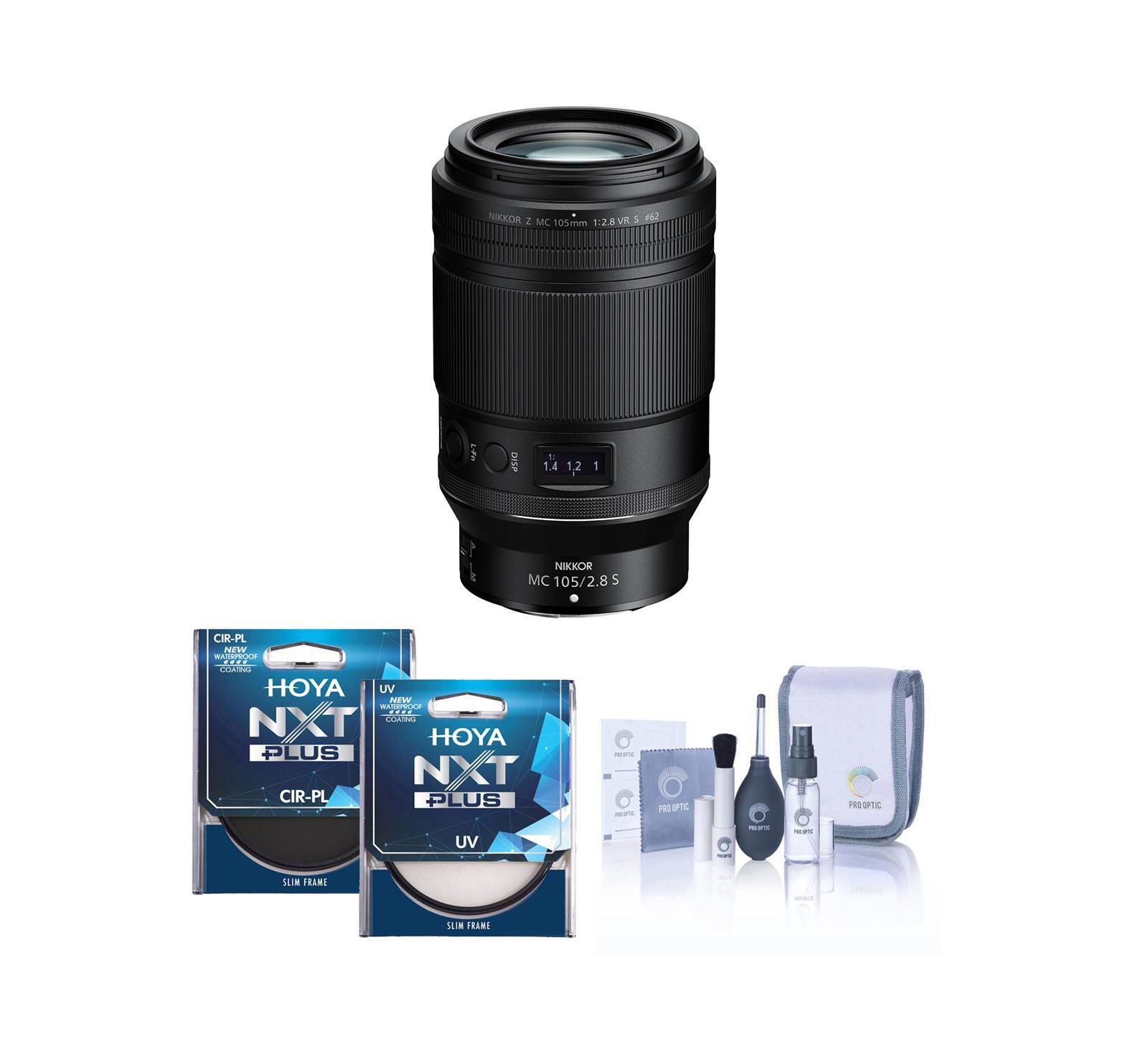 Nikon NIKKOR Z MC 105mm f/2.8 VR S объектив с набором фильтров Hoya 62mm UV+CPL