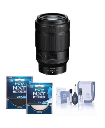 Nikon NIKKOR Z MC 105mm f/2.8 VR S Lens with Hoya 62mm UV+CPL Filter Kit