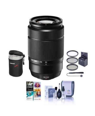 Объектив Fujifilm XC 50-230mm f/4.5-6.7 OIS II, черный, комплект с набором фильтров 58mm и ПО Photo Video Art Suite PC