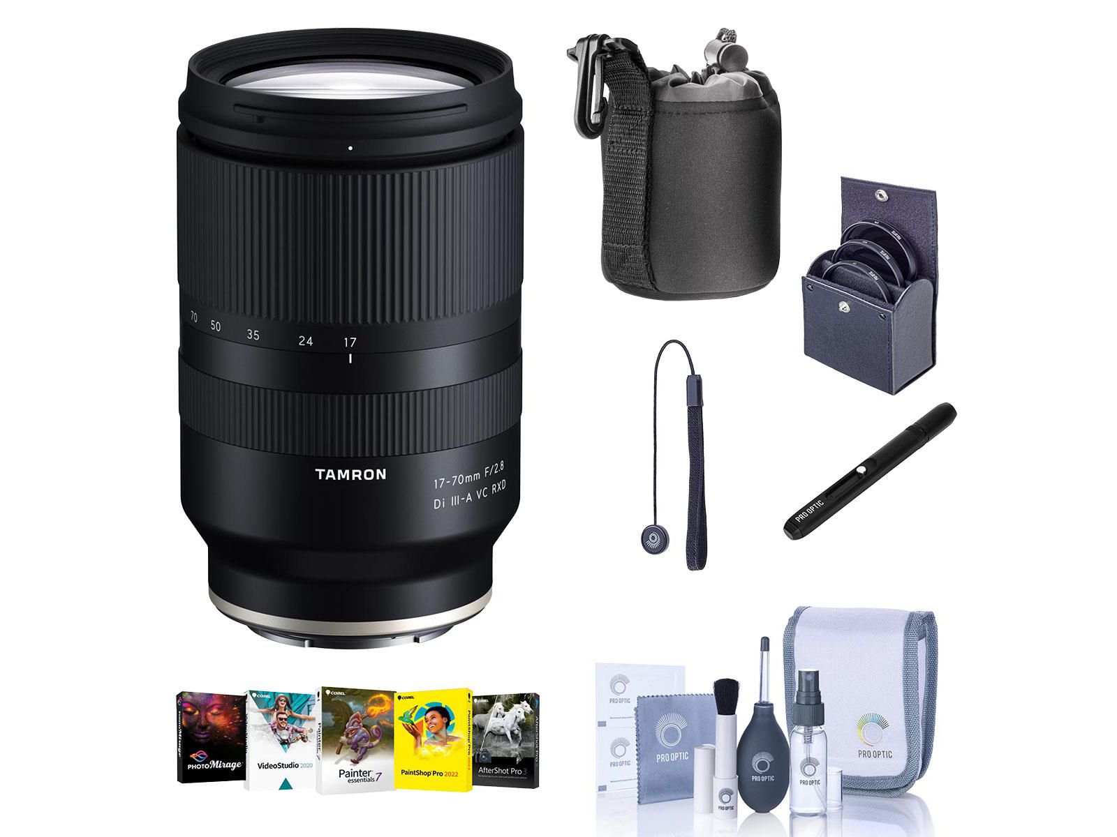 Tamron 17-70mm f/2.8 Di III-A VC RXD Sony E Lens w/PC Software,67mm Filters