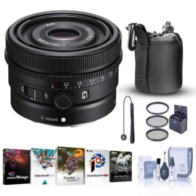 Sony FE 40mm f/2.5 G Compact Fast-Autofocus Lens and Accessories, 6-Piece Bundle for Sony E-Mount Cameras