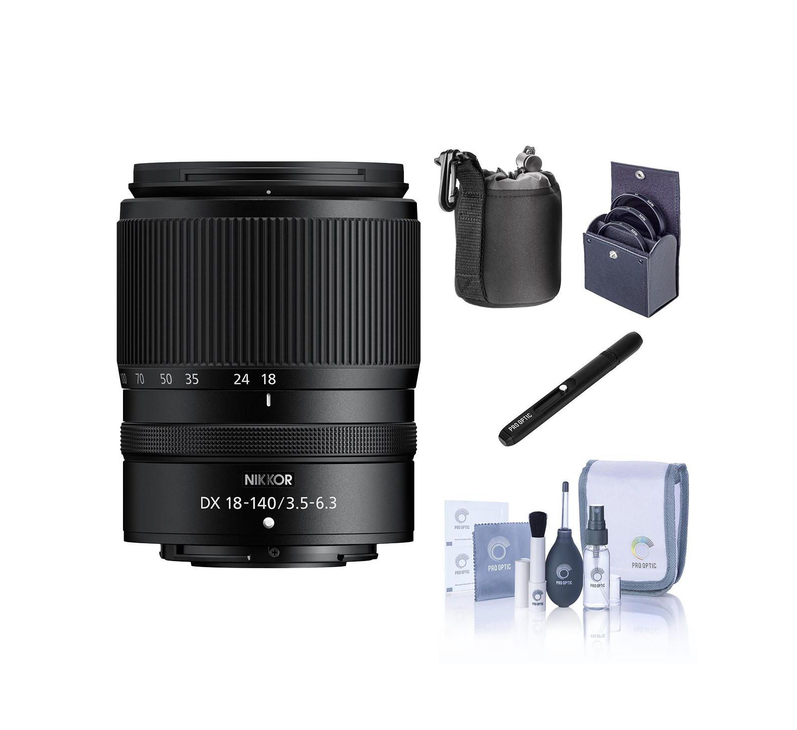 Nikon NIKKOR Z DX 18-140mm f/3.5-6.3 VR Lens with Essentials Kit