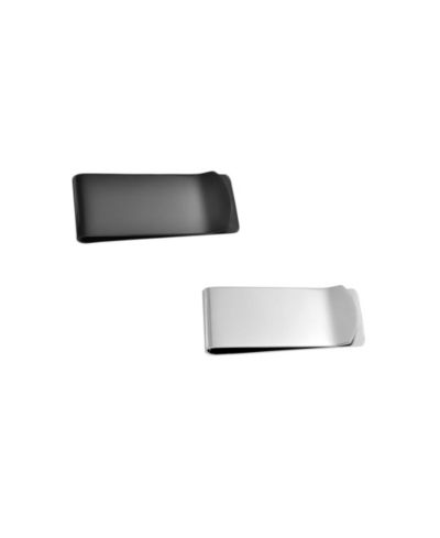 Bling Jewelry 2-Set Wide Strong Money Clip Card Holder Gold Silver Tone Stainless Steel