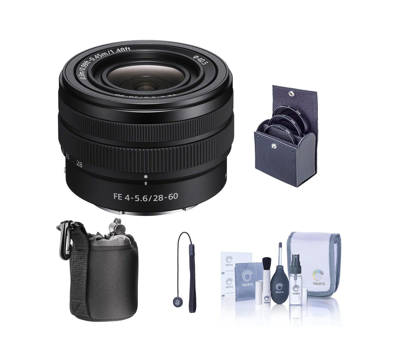 Sony FE 28-60mm f/4-5.6 Full-Frame Lens Bundle for Sony E-Mount