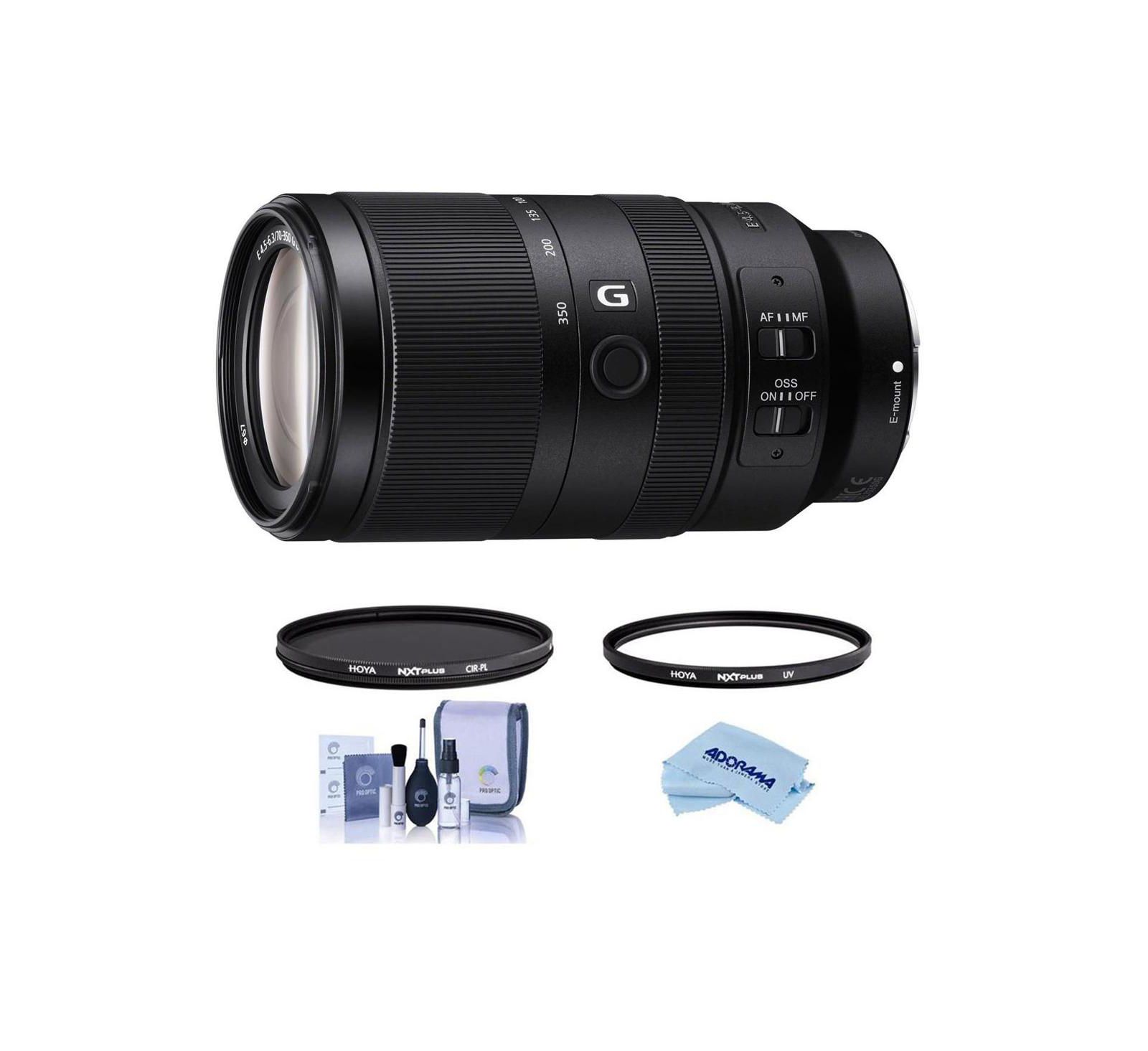Sony E 70-350mm f/4.5-6.3 G OSS Telephoto Zoom Lens Bundle for Sony E-Mount