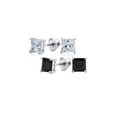 Silver black set