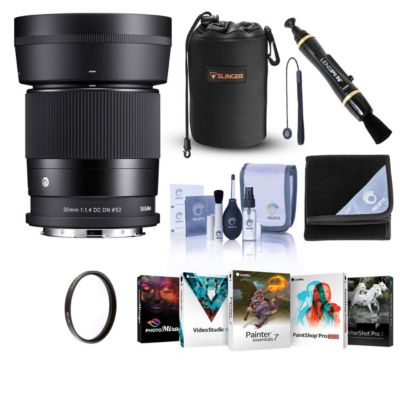 Sigma 30mm f/1.4 DC DN Contemporary Lens for L Mount with PC Software  Acc