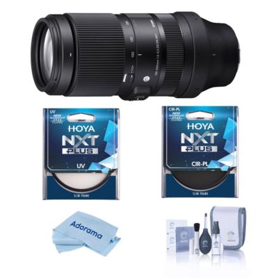Объектив Sigma 100-400mm f/5-6.3 DG DN OS Contemporary для Sony E, комплект с фильтрами Tiffen 67mm UV и CPL