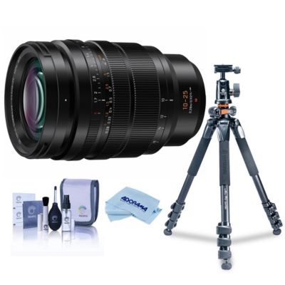 Panasonic Lumix G Leica DG Vario-Summilux 10-25mm F/1.7 Aspherical Lens for Micro Four Thirds Mount, Black - Bundle with Vanguard Alta Pro