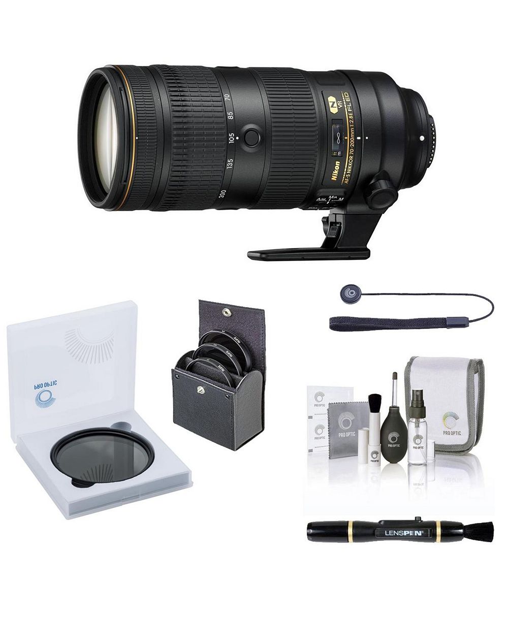 Nikon 70-200mm f/2.8E FL ED AF-S NIKKOR VR Lens with Essentials Kit