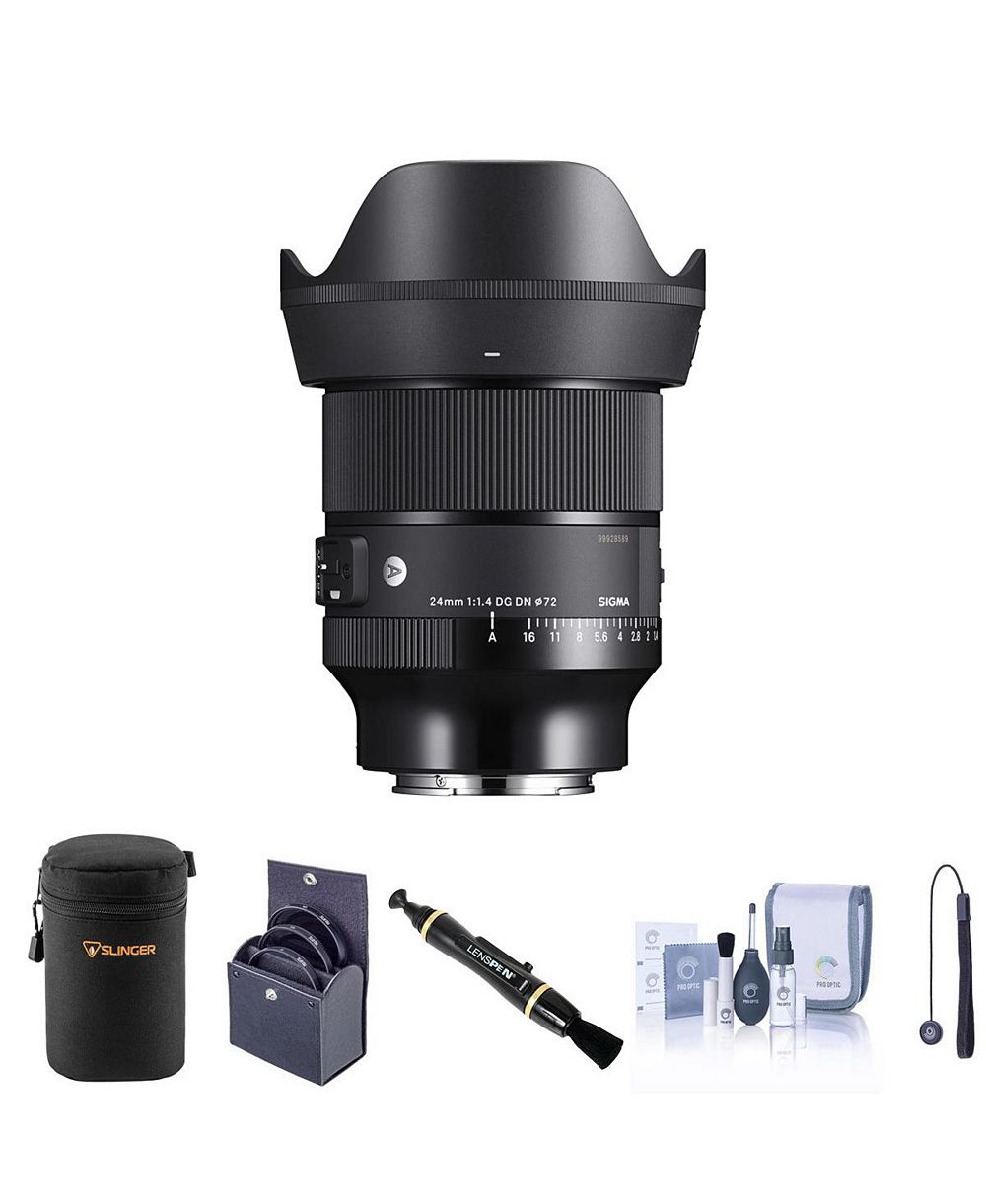 Sigma 24mm f/1.4 DG DN Art Lens for Sony E with Essential Kit