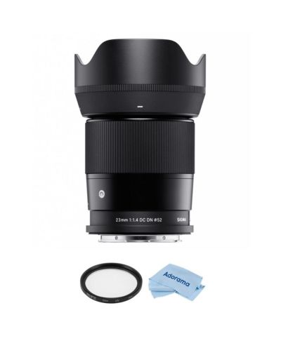 Sigma объектив 23mm f/1.4 DC DN Contemporary для L Mount, набор с UV-фильтром 52mm и салфеткой