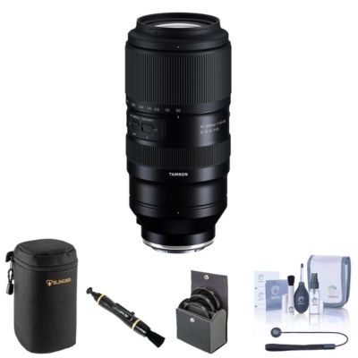 Объектив Tamron 50-400mm f/4.5-6.3 Di III VC VXD для Sony E с комплектом фильтров 67mm, чехлом, набором для чистки и держателем колпачка