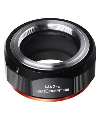 Высокоточное переходное кольцо для объектива KandF Concept KF M10105 M42-NEX PRO, матовая покраска, оранжевый вторичный оксид