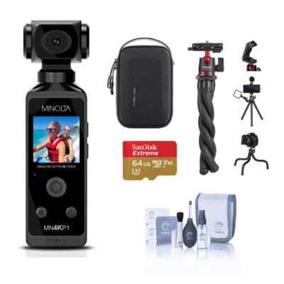 Minolta MINOLTA 4K UHD WIFI EPCKT CAMCORD BLK
