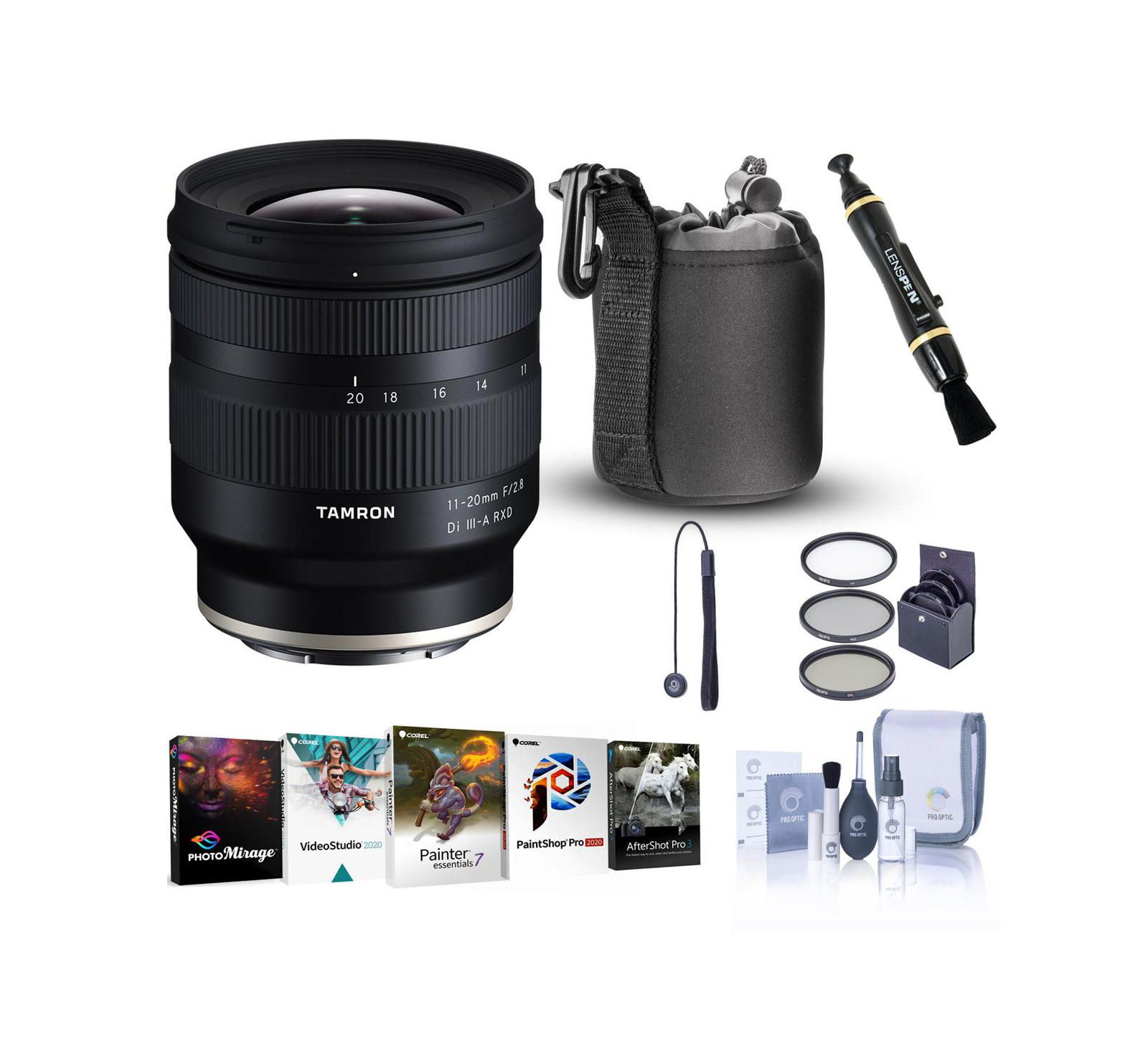 Объектив Tamron 11-20mm f/2.8 Di III-A RXD для Sony E с набором фильтров и аксессуаров