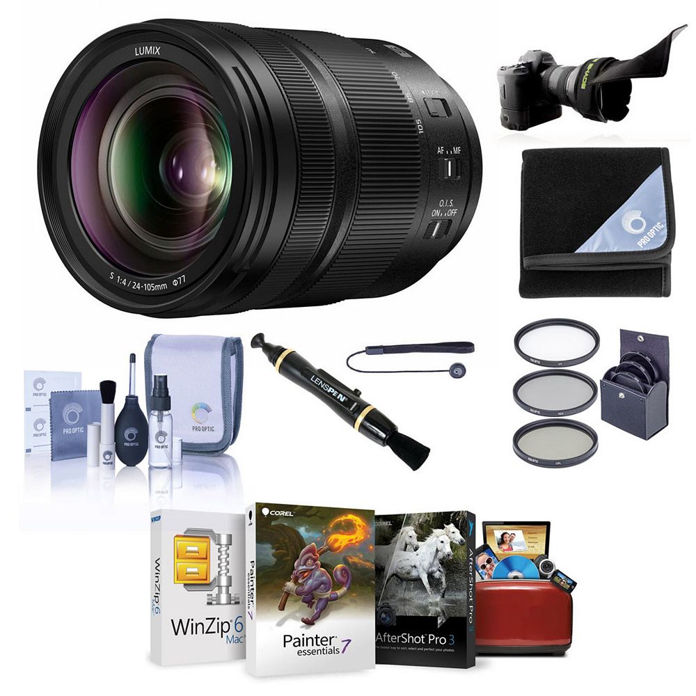 Объектив Panasonic LUMIX S 24-105mm f/4 O.I.S. для L Mount с набором фильтров и аксессуаров