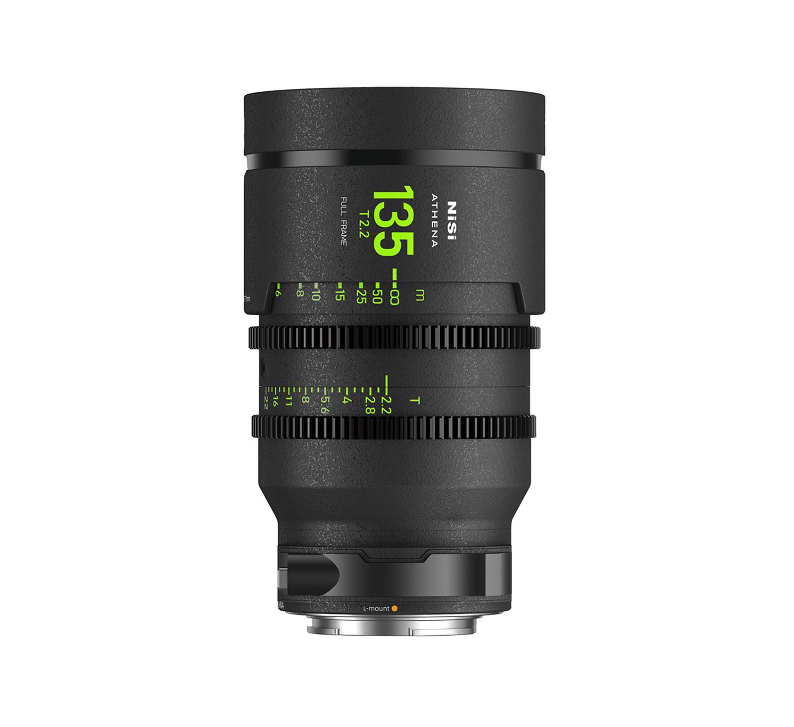 NiSi 135mm Athena Prime T2.2 Drop-in Filter Mount Cinema Lens for Leica L Mount