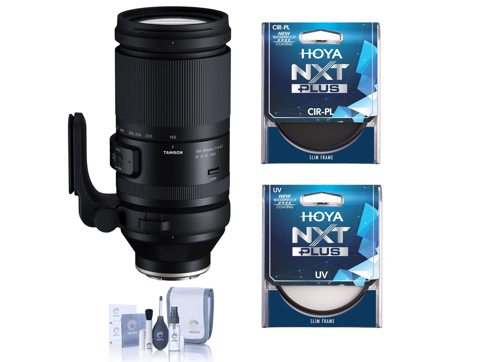 Объектив Tamron 150-500mm f/5-6.7 Di III VC VXD для Sony E, комплект с UV-фильтром Tiffen 82mm