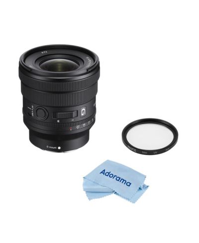 Объектив Sony FE PZ 16-35mm f/4 G для Sony E, комплект с UV-фильтром 72mm и салфеткой из микрофибры
