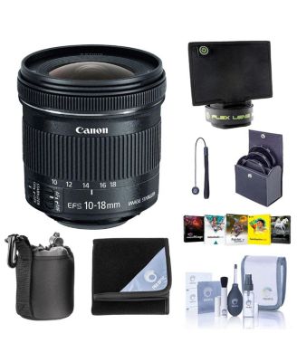 Объектив Canon EF-S 10-18mm f/4.5-5.6 IS STM с набором фильтров ProOptic 67mm, чехлом и комплектом для чистки