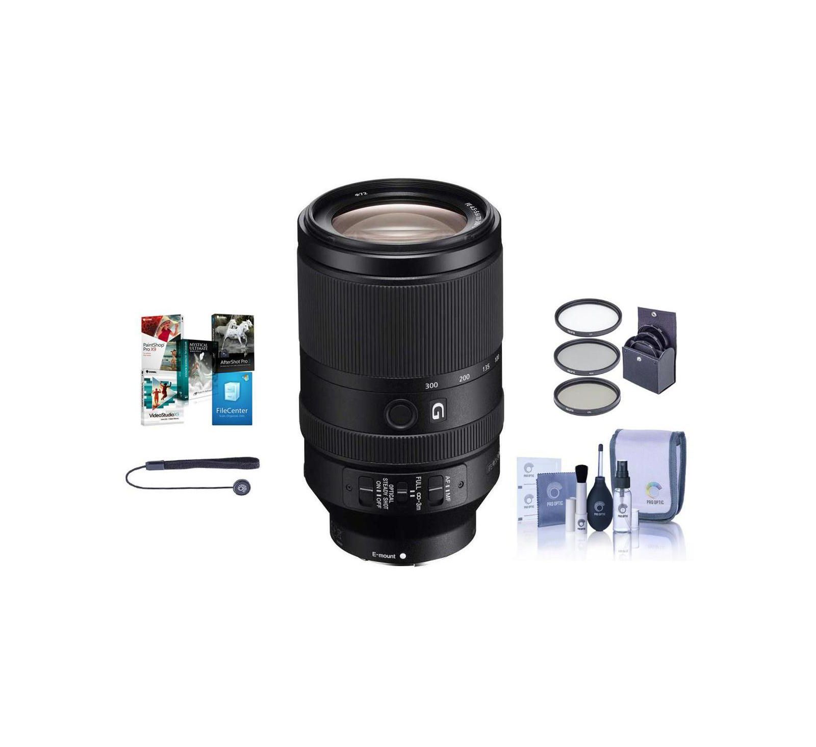 Sony FE 70-300mm f/4.5-5.6 G OSS E-Mount Lens W/Free Accessory Bundle