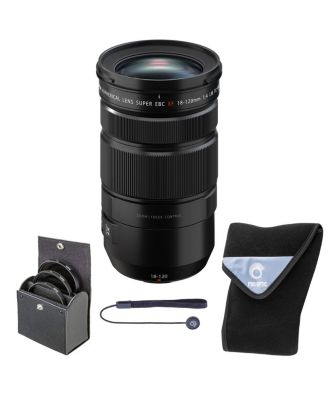 Fujifilm XF 18-120mm f/4 LM PZ WR Lens, w/72mm Filter Kit,19x19" Lens Wrap