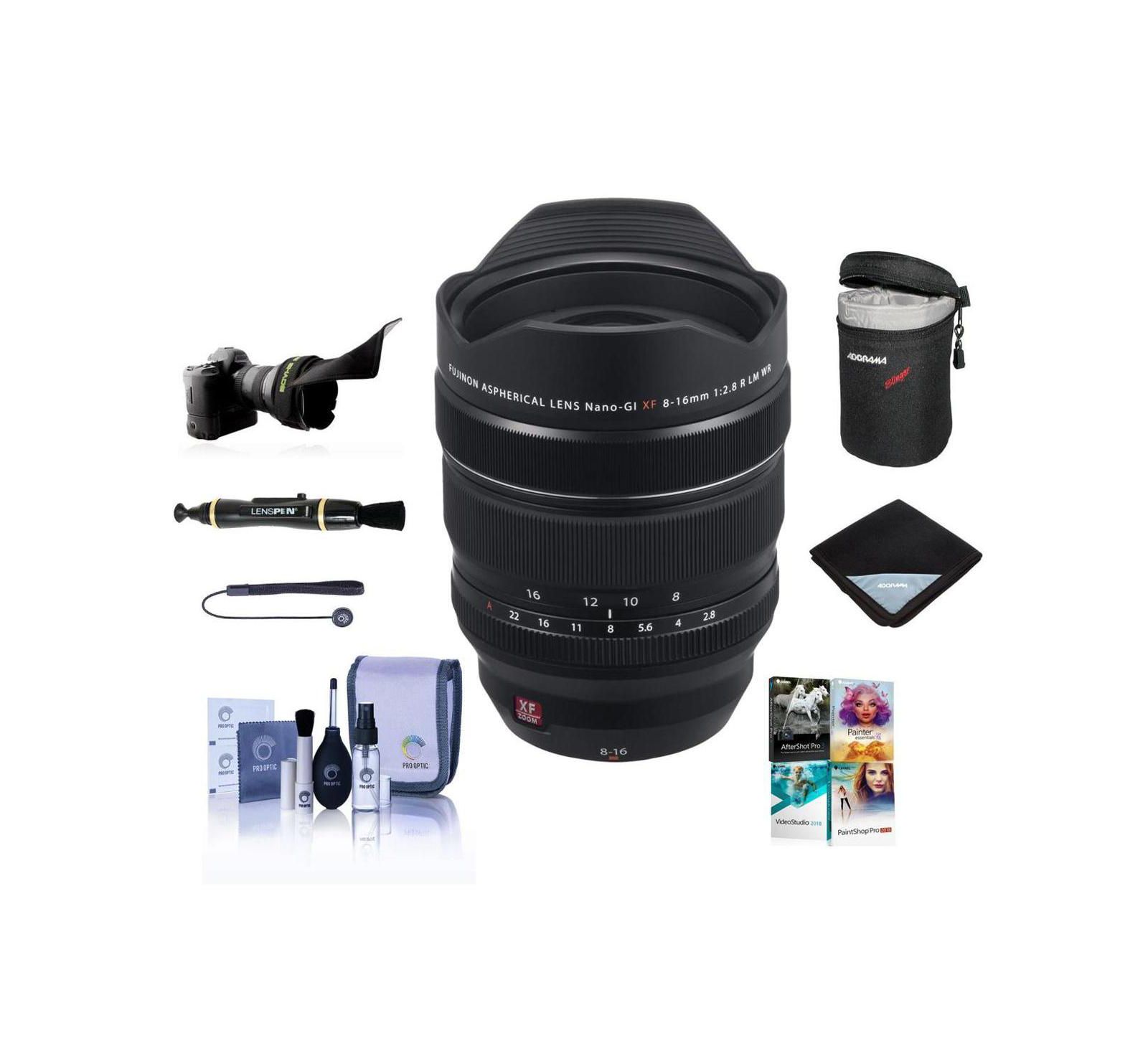 Fujifilm XF 8-16mm f/2.8 R LM WR Lens with PC Software and Accessories Kit