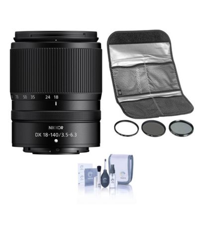 Объектив Nikon NIKKOR Z DX 18-140mm f/3.5-6.3 VR с набором фильтров Hoya 62mm Digital Filter Kit II и набором для чистки