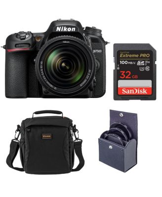 Nikon D7500 DSLR Camera w/18-140mm f/3.5-5.6G ED VR Lens, w/Included Value
