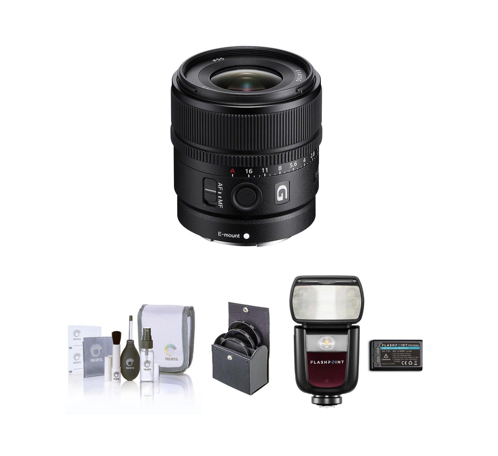 Sony E 15mm f/1.4 G Wide-Angle Prime Lens for E-mount
