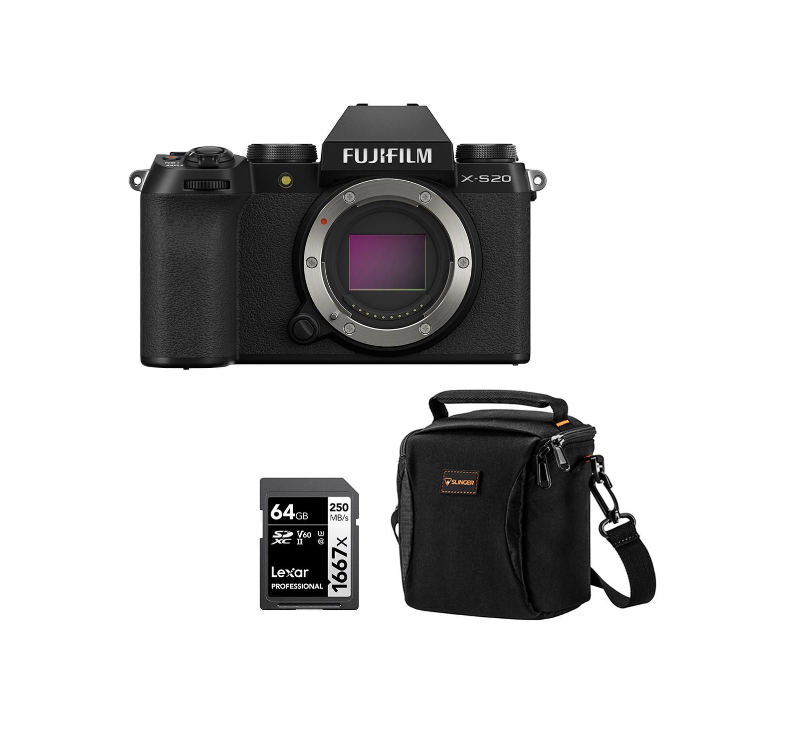 Fujifilm X-S20 26.1MP 4K Video 5-Axis Image Stabilization Mirrorless Camera