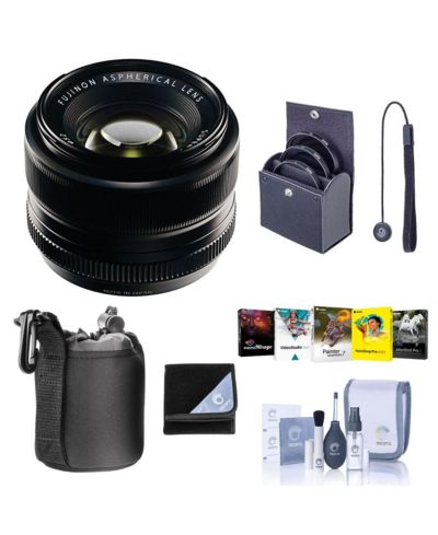 Fujifilm XF 35mm f/1.4 объектив, комплект с фильтром 52mm, чехлом, колпачком, набором для чистки и чехлом для объектива, пакет ПО Mac