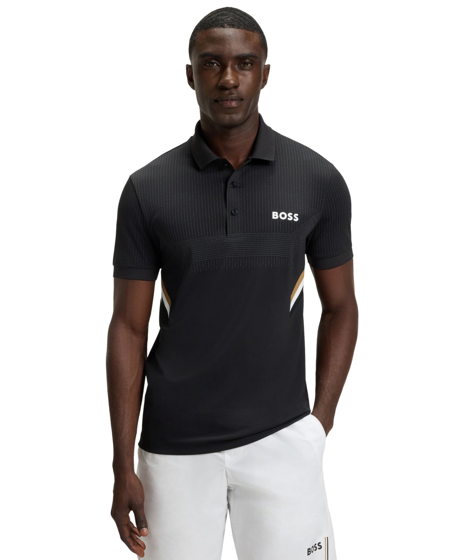 BOSS by Hugo Boss Мужская рубашка поло Slim-Fit с технологией управления влагой