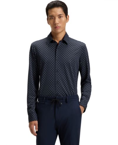 Мужская рубашка BOSS by Hugo Boss Performance Slim-Fit