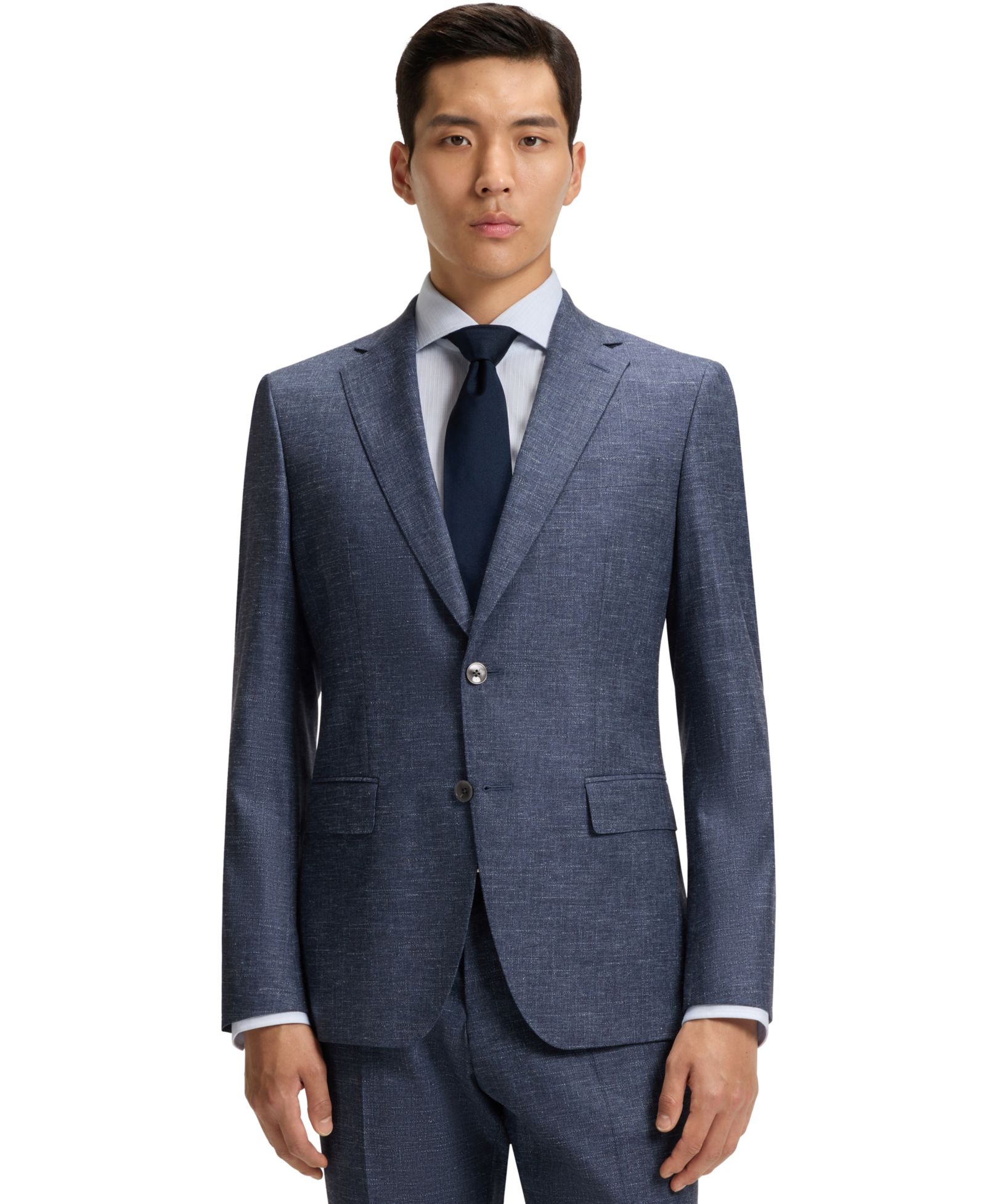 Мужской приталенный блейзер BOSS с узором от Hugo Boss