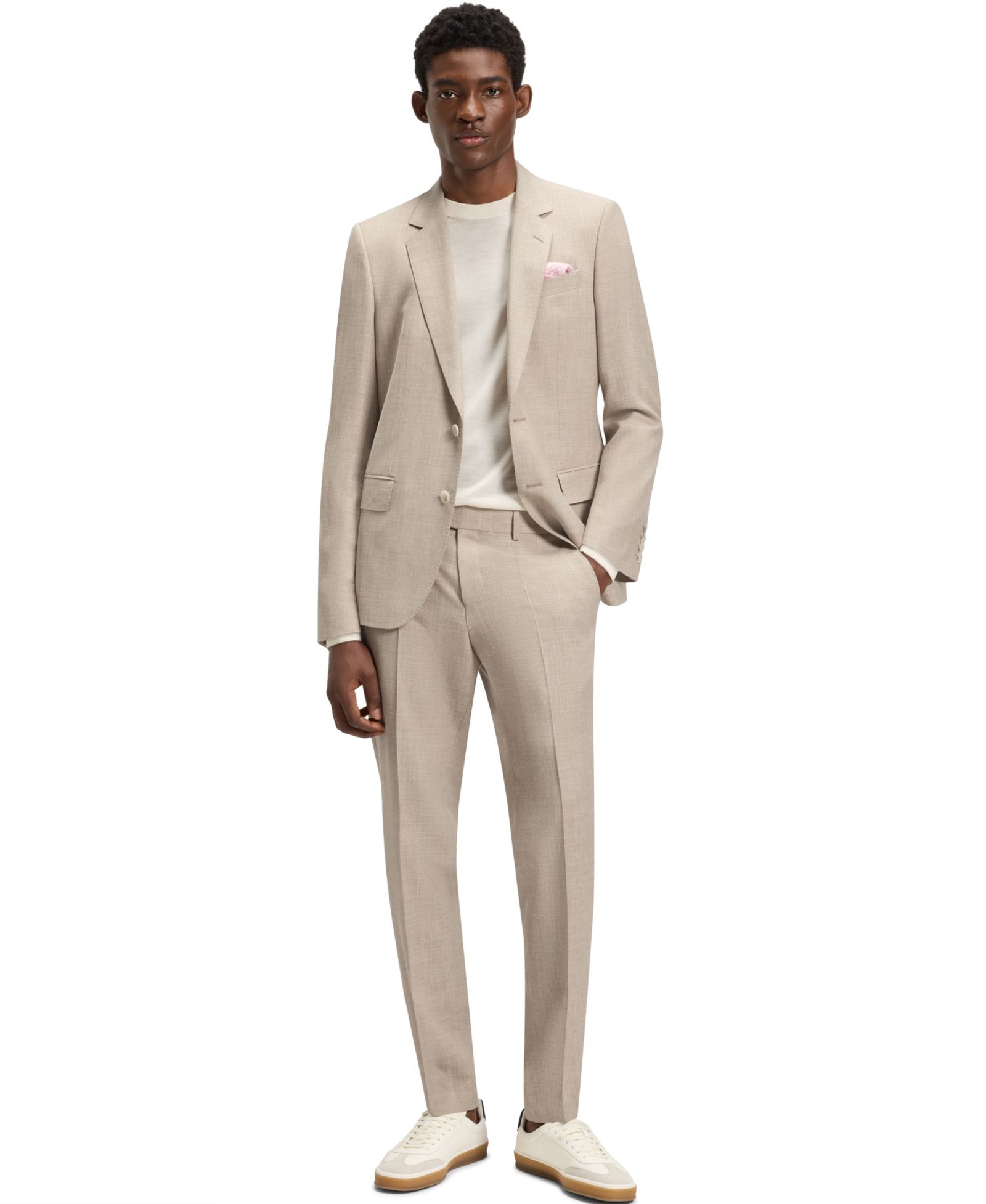 BECKHAM x BOSS мужской костюм slim-fit