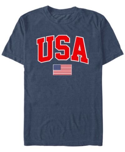 Мужская футболка Generic Additude USA Collegiate and Flag Short Sleeve