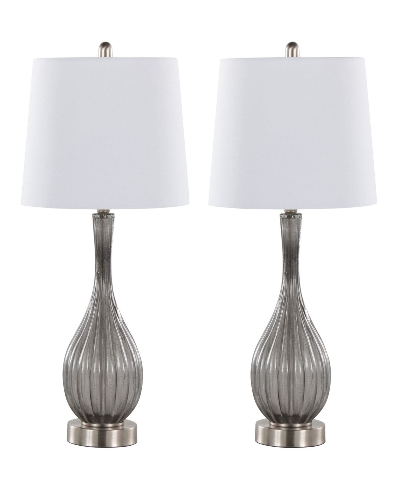 Настольная лампа Lumisource 27" Glass Jenny Contemporary, комплект из 2 шт