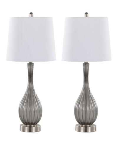 Настольная лампа Lumisource 27" Glass Jenny Contemporary, комплект из 2 шт