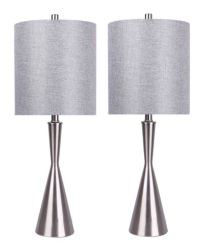 Настольная лампа Lumisource 23" Metal Gemma Contemporary, Set of 2
