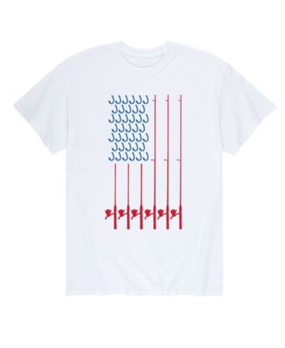 Мужская футболка AIRWAVES American Flag Fishing Poles Short Sleeve