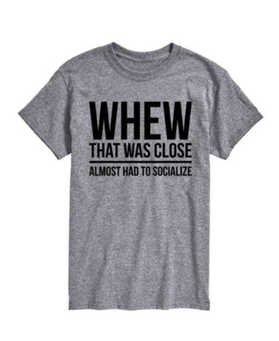 AIRWAVES Men’s Almost Had to Socialize Short Sleeve T-Shirt