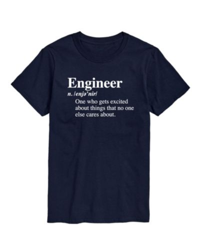 AIRWAVES Men's Engineer Definition Short Sleeve T-Shirt