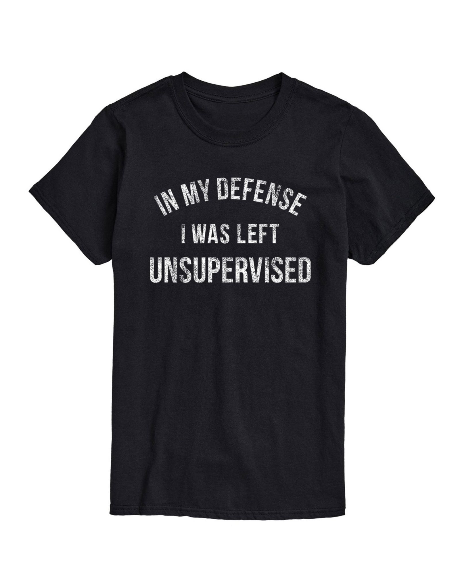 AIRWAVES Men’s in My Defense Left Unsupervised Short Sleeve T-Shirt