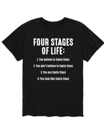 AIRWAVES Men's Christmas Four Stages of Life Short Sleeve T-Shirt