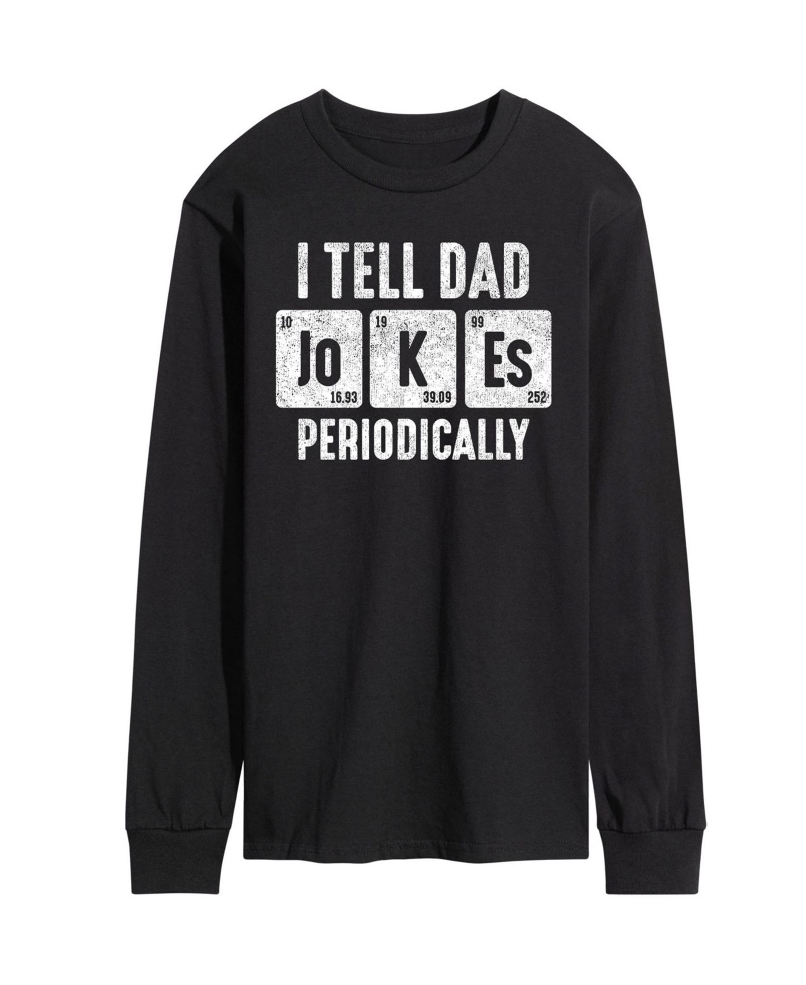 AIRWAVES Men's I Tell Dad Jokes Periodically Long Sleeve T-Shirt