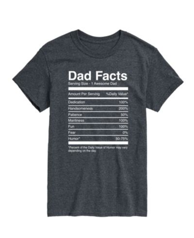 AIRWAVES Men's Dad Facts Short Sleeve T-Shirt
